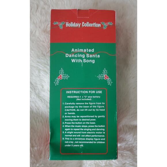Vintage Dancing Santa Singing Animated Holiday Collection Christmas Decoration - Picture 3 of 5